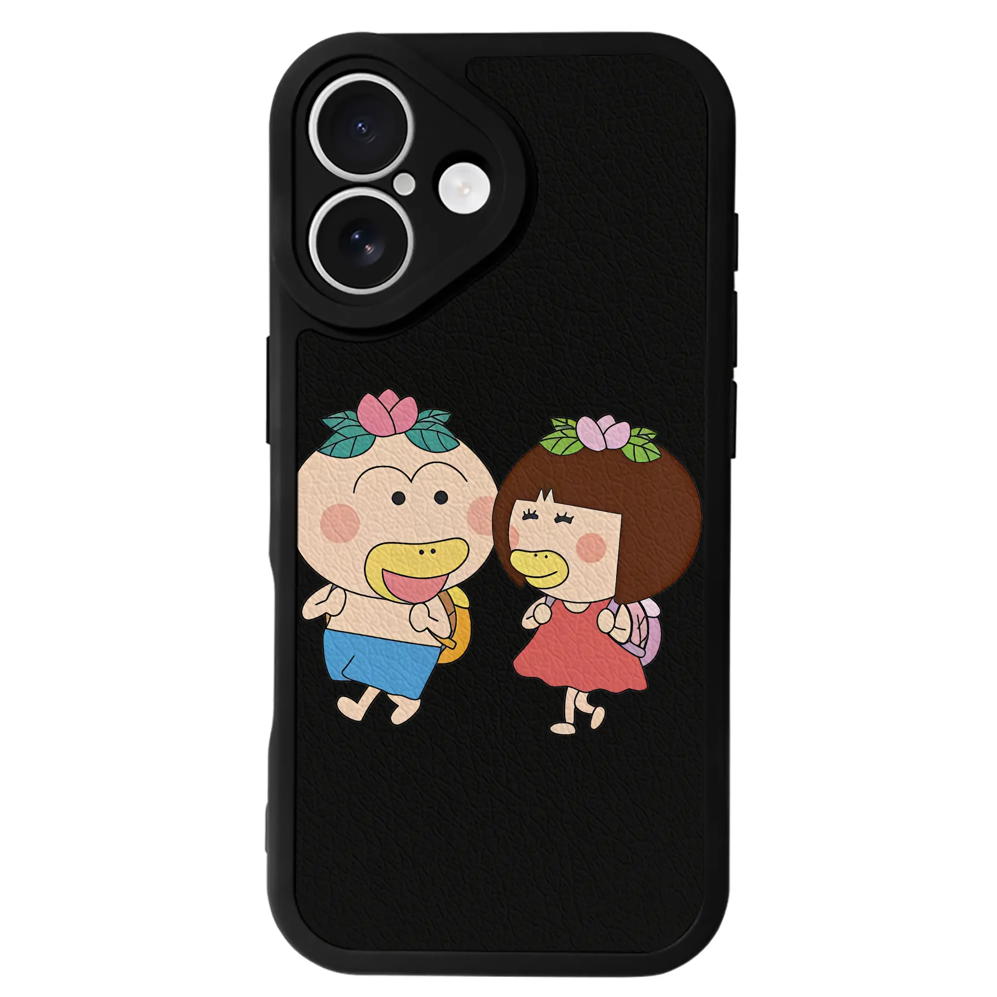 はなかっぱ グッズ,ももかっぱちゃん - IPhone 16シリーズ対応 ・ シリコンスマホケース ・ レザー調 ・ 高精度フィット ・ 耐衝撃 ・ ワイヤレス充電対応 ・ 精密カット